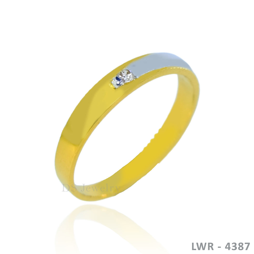 Thumbnail: 14K-2T Solo Diamond Wedding Ring