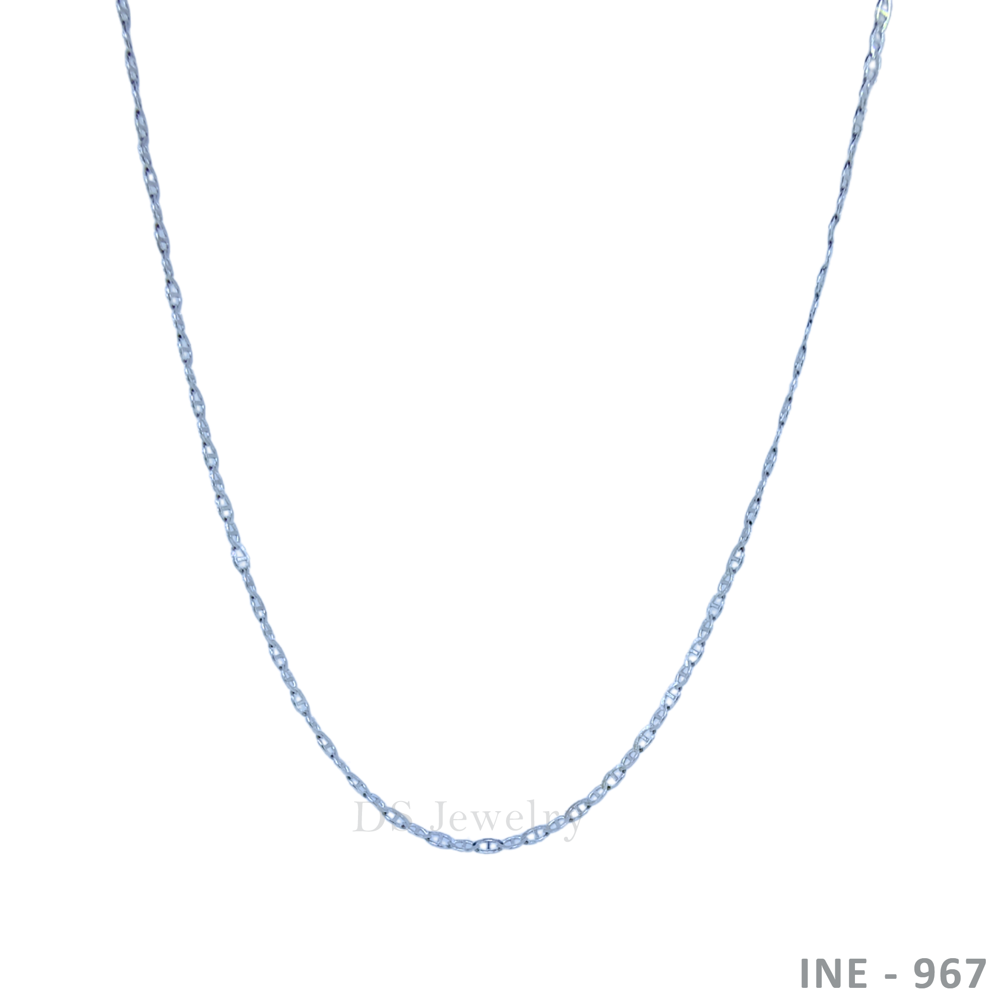 14K-WG Cable Chain Necklace