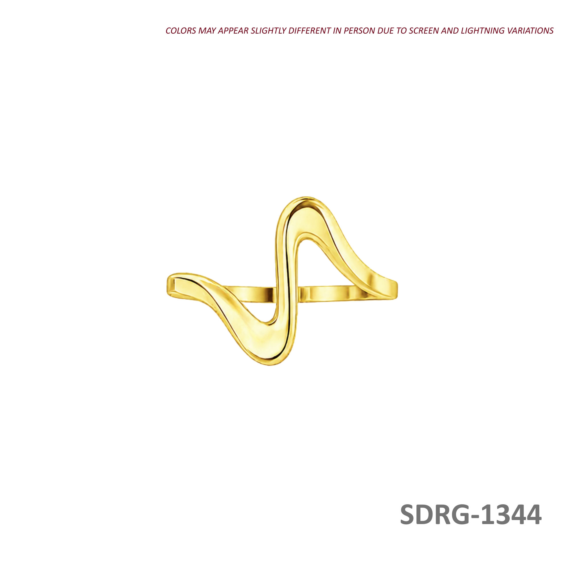 18K-YG Curved Ring