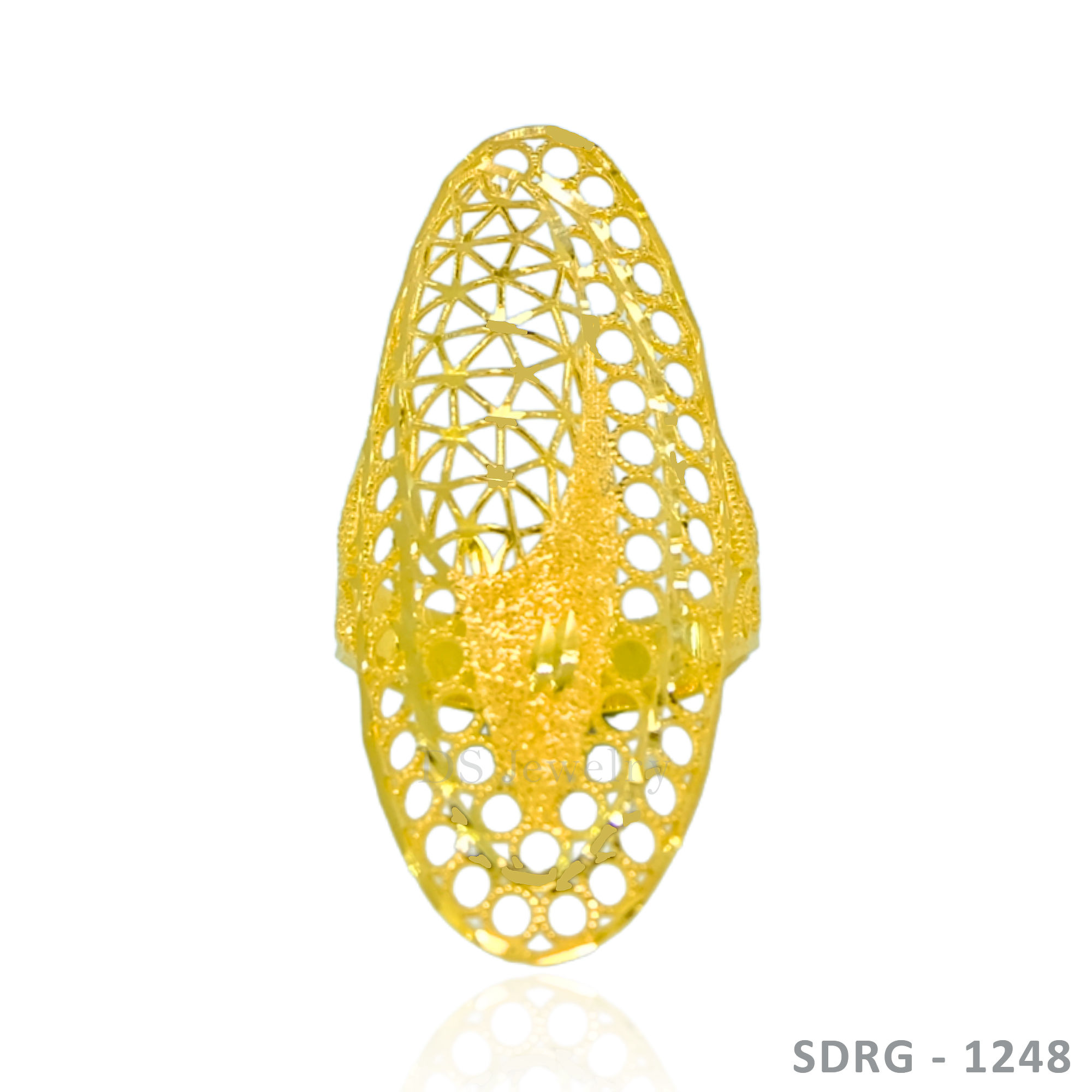 21K-YG Flat Design Ring