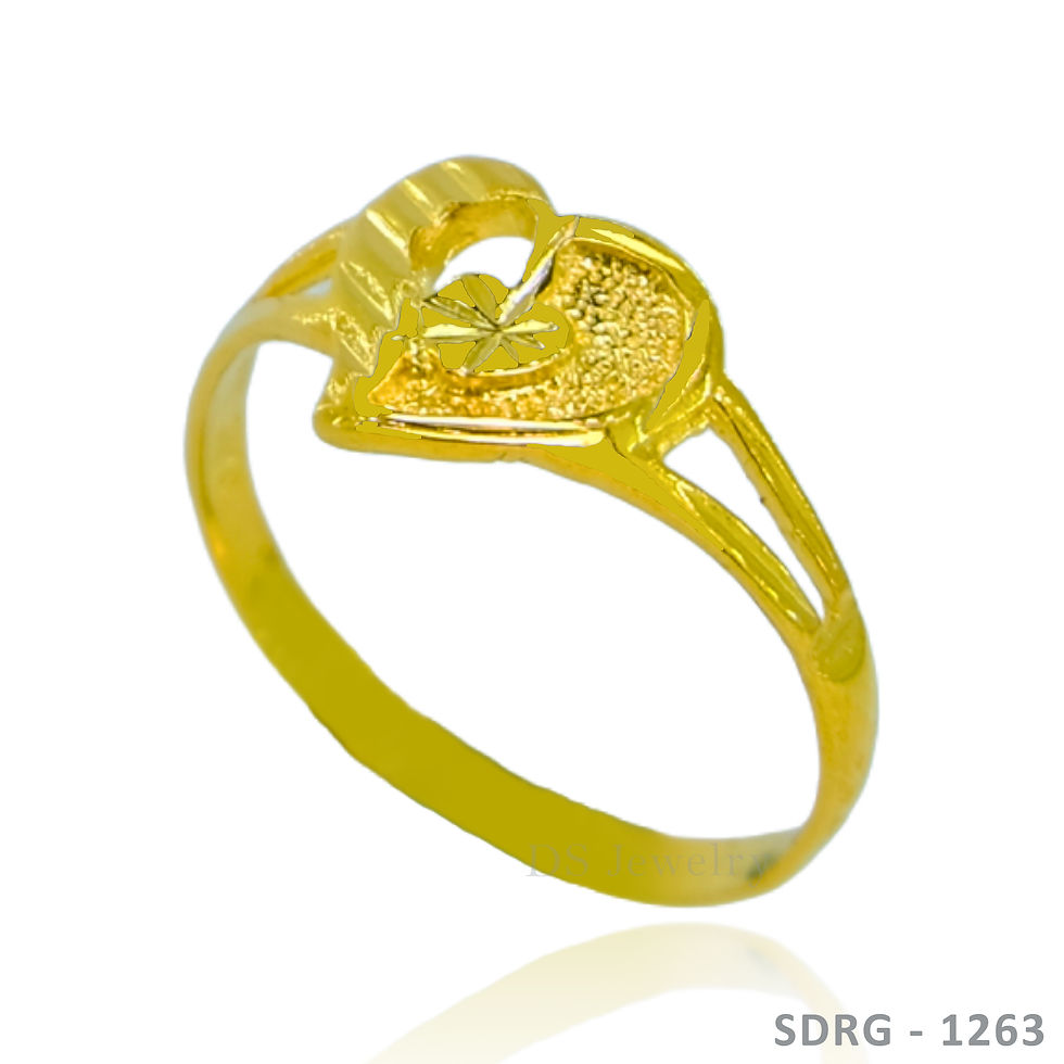 Thumbnail: 18K-YG Heart Flat Ring