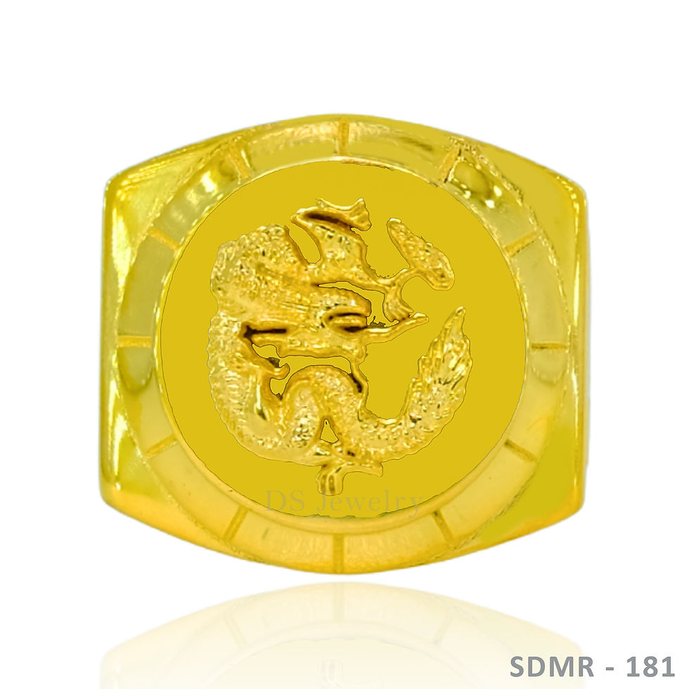 18K-YG Dragon Design Ring