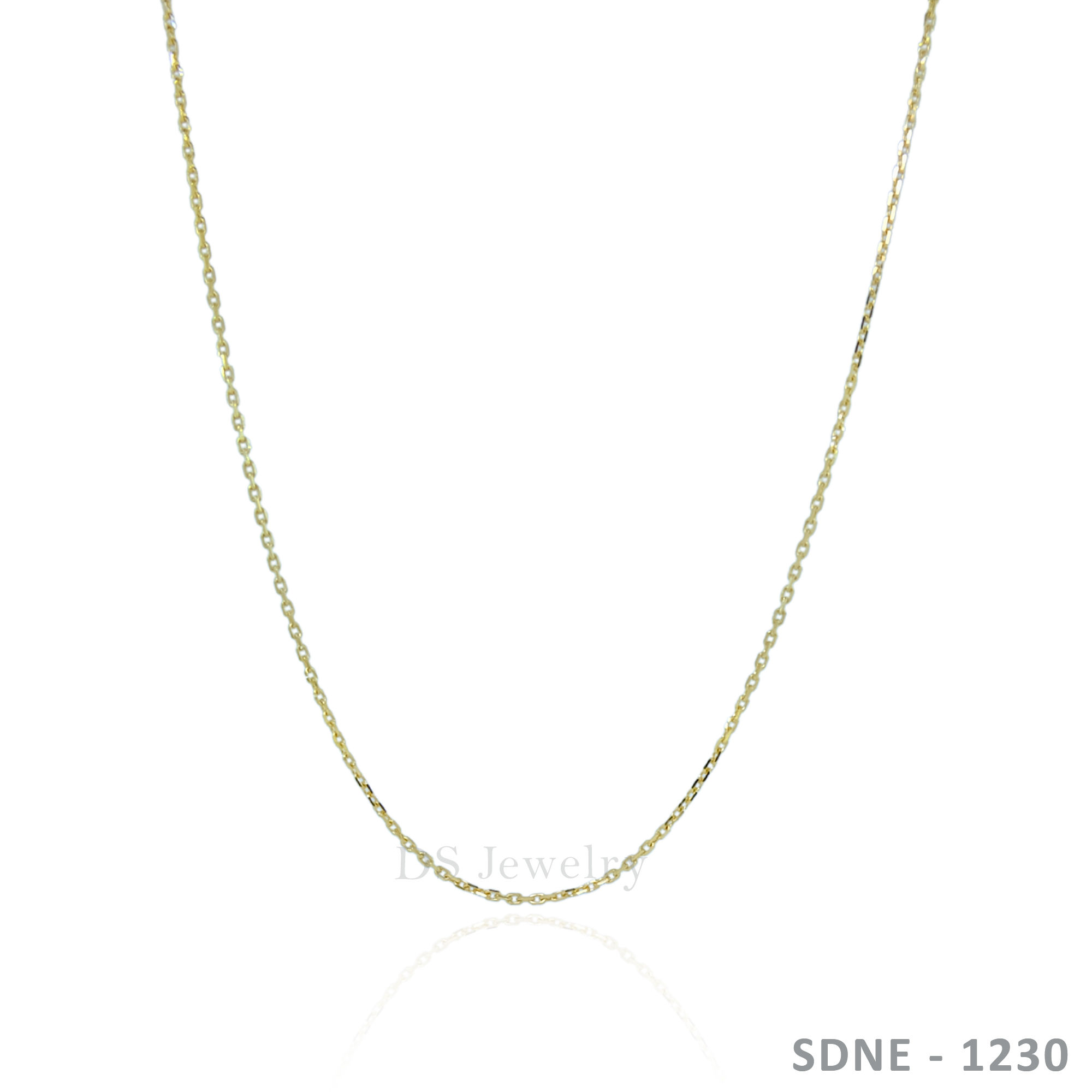 18K-YG Cable Chain Necklace
