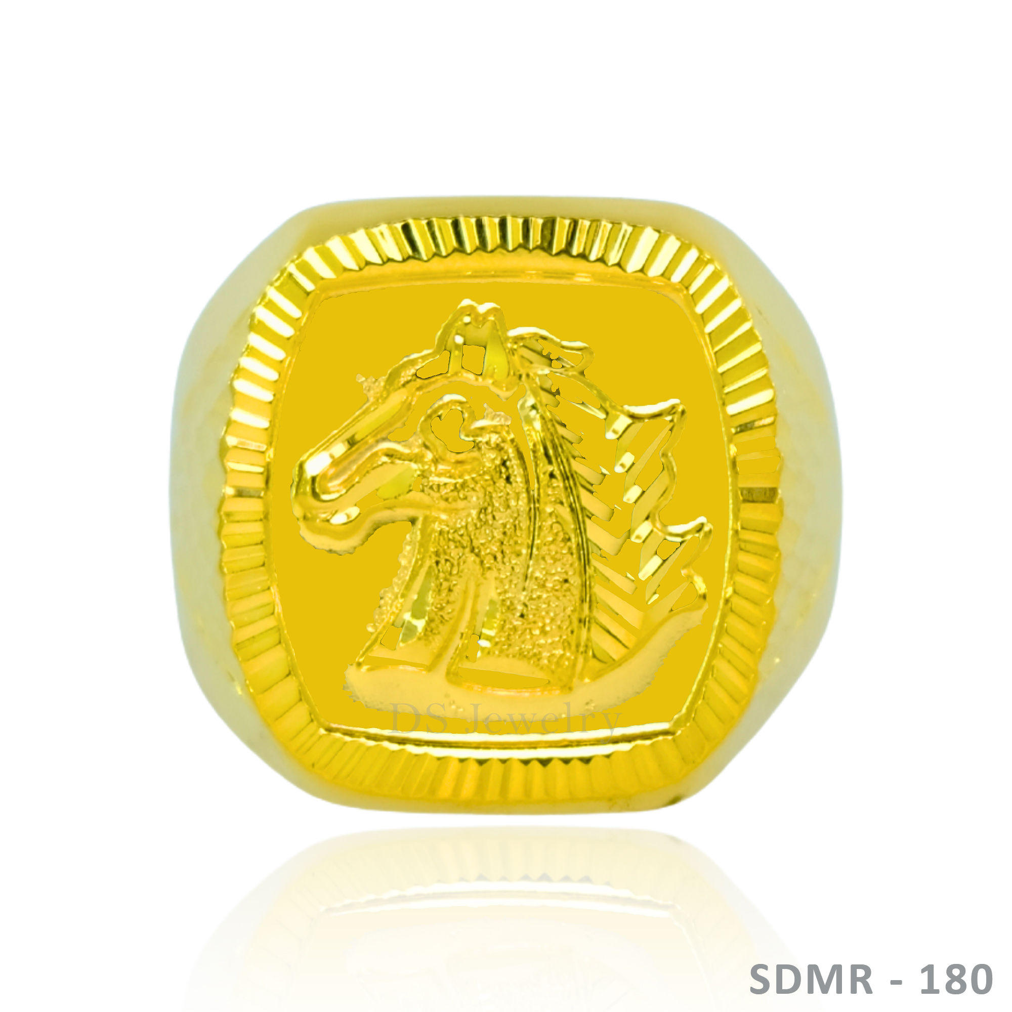 18K-YG Horse Design Ring