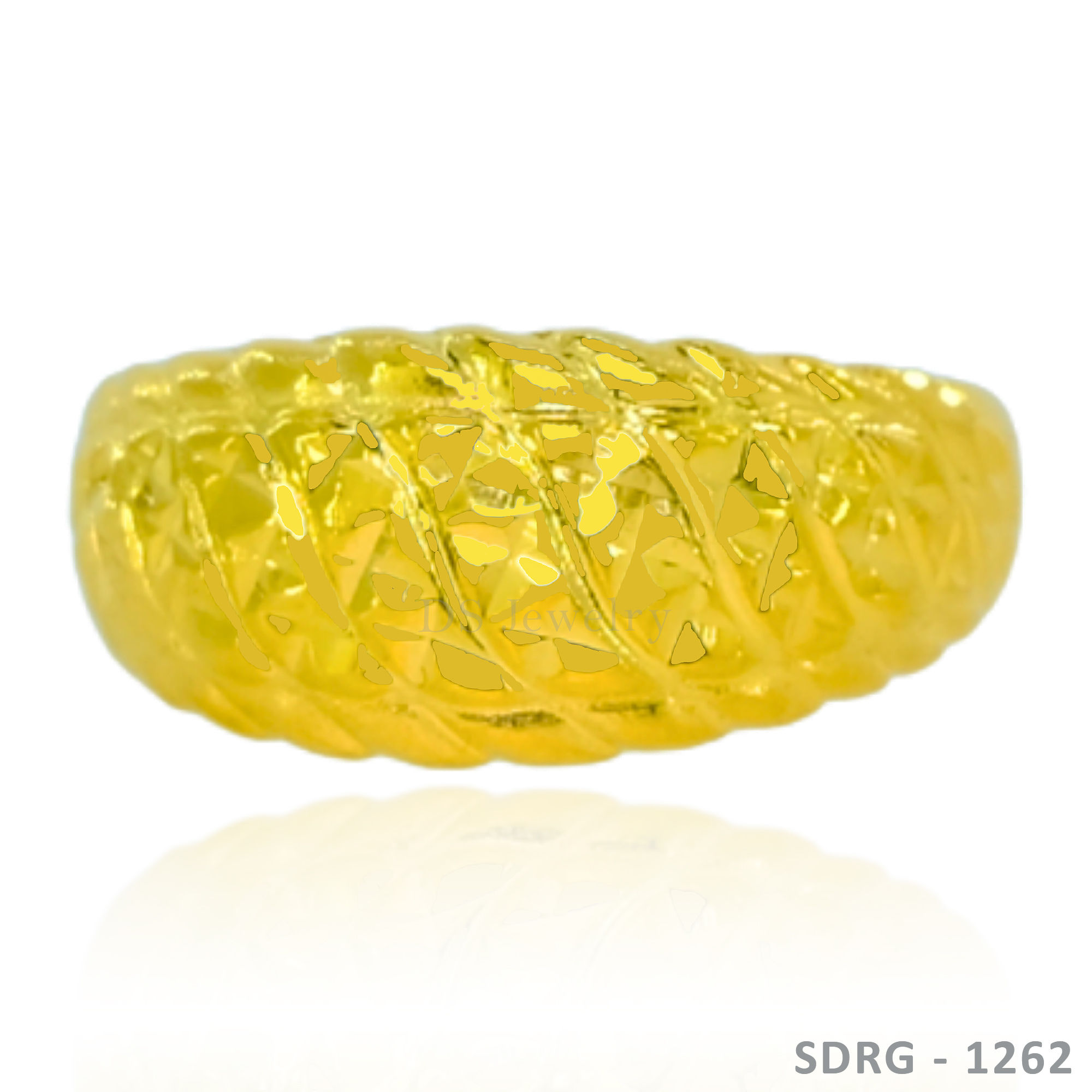 18K-YG Flat Design Ring
