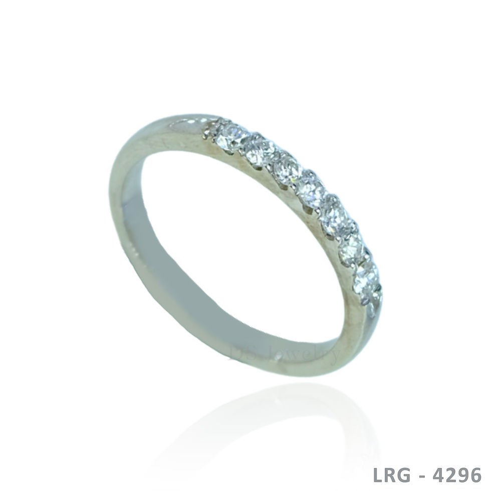 Thumbnail: 14K-WG Seven Lab Diamond Half Eternity Ring