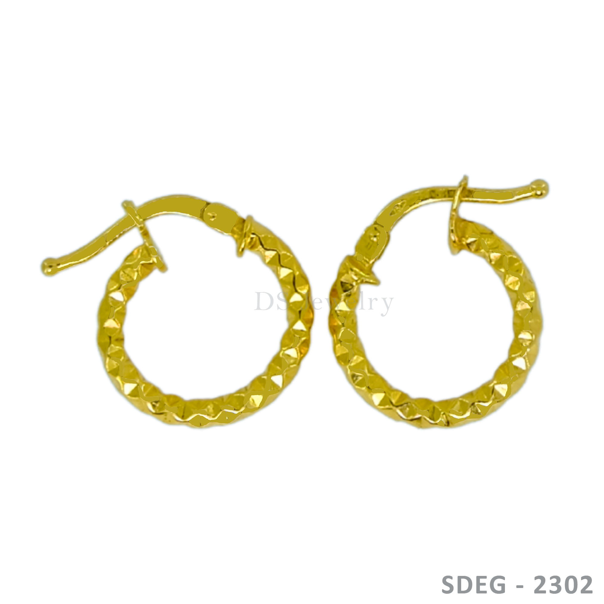 18K-YG Medium Creolla Earring