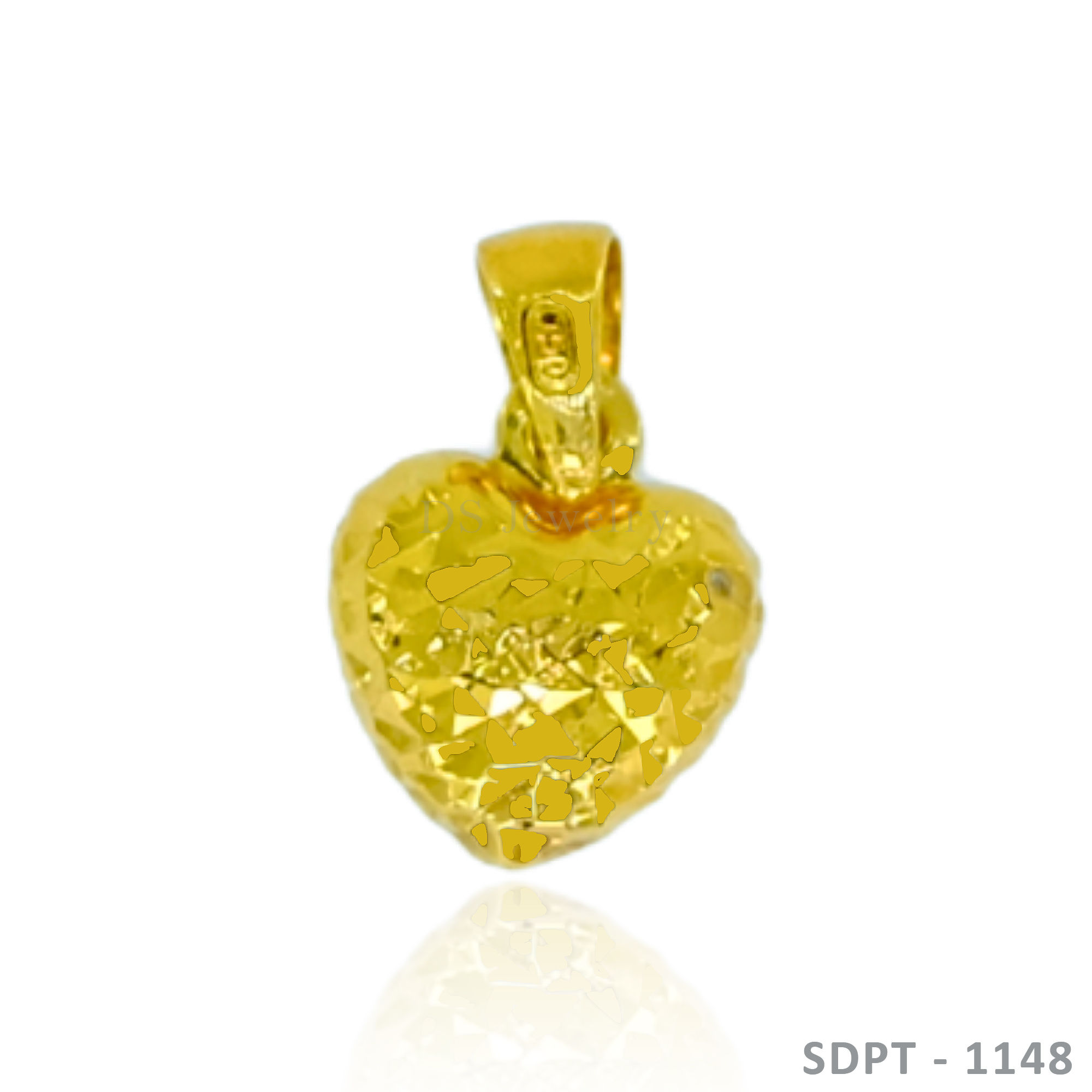 18K-YG Heart Pendant