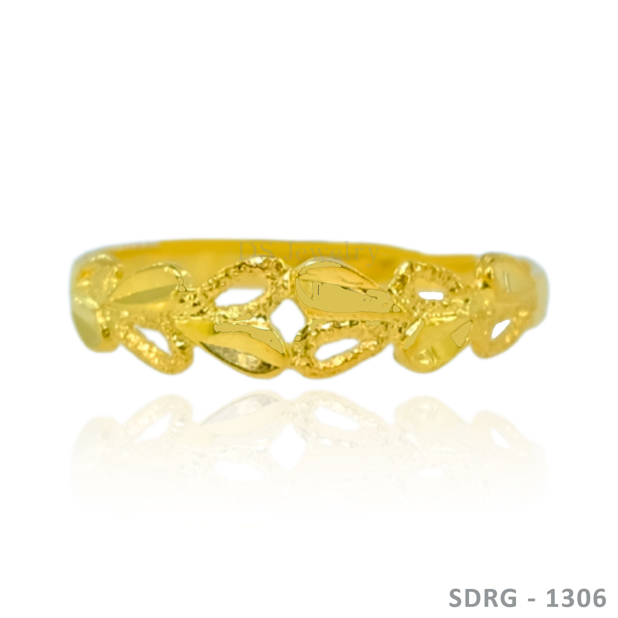 18K-YG Flat Design Ring