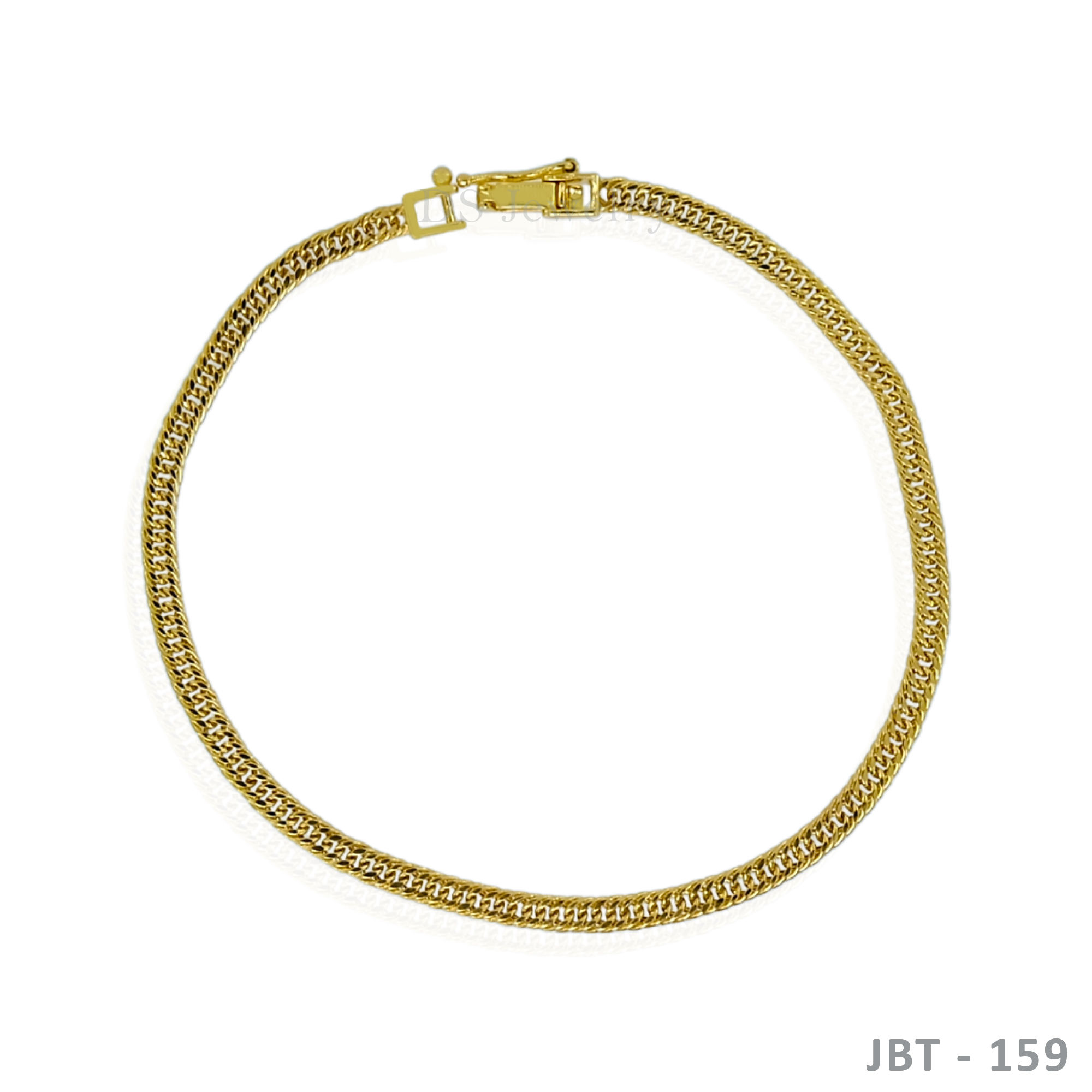 18K-YG Cadena Double Sidelock Bracelet