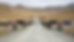 Wide-angle view of a mountain road near a remote Afghan border crossing.