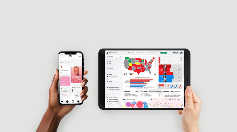 VoteSense UIX design and Web Dashboard