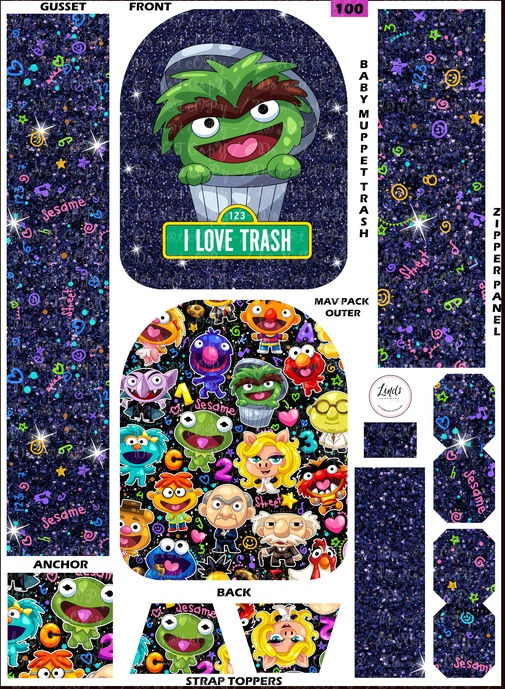 Baby Muppet Trash MAV Pack Panels