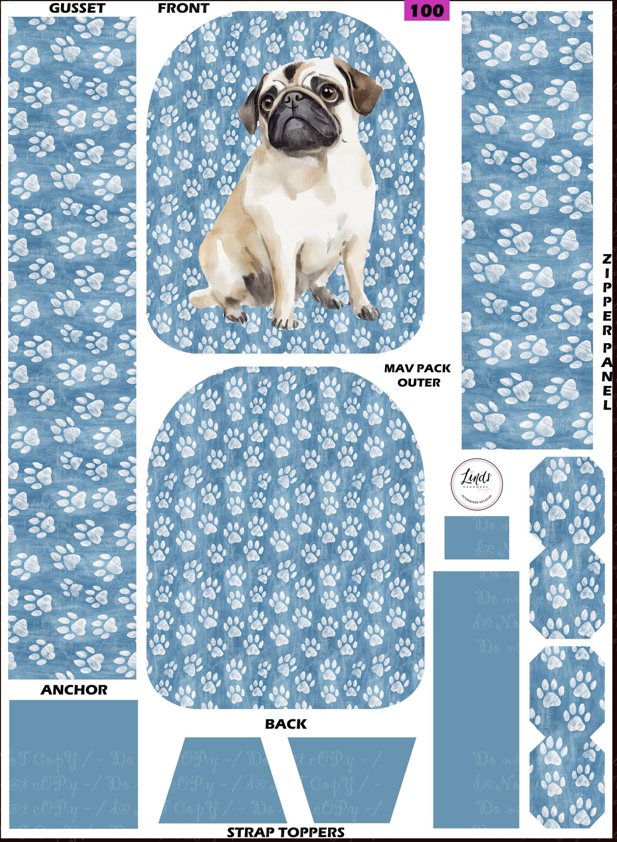 Dog Paws MAV Pack Panels