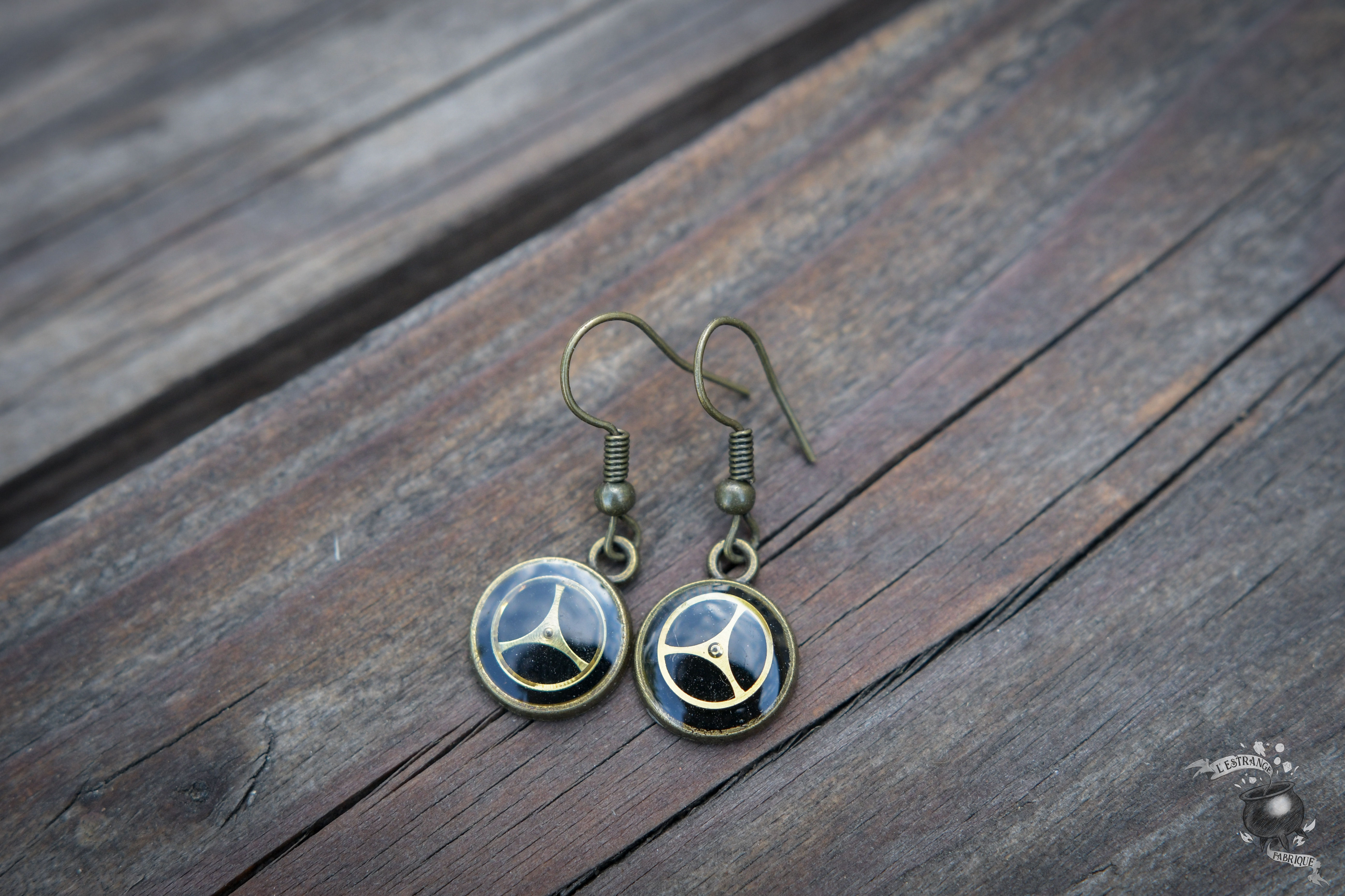 Boucles d'oreilles steampunk