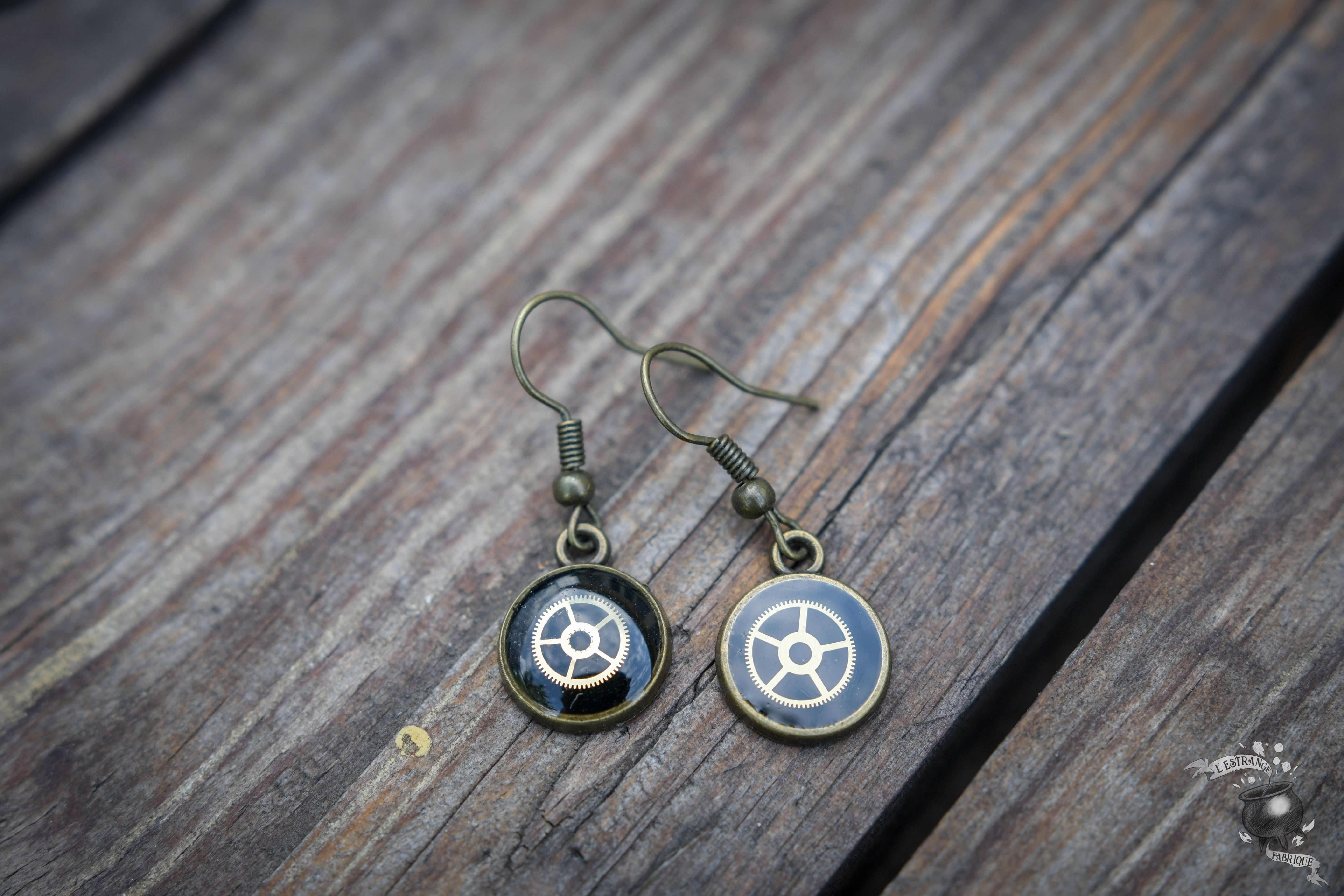 Boucles d'oreilles steampunk