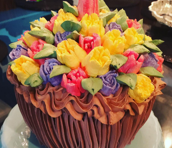 Bolo "Flores de Gales"!
