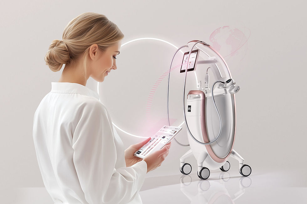 Woman using LPG Infinity