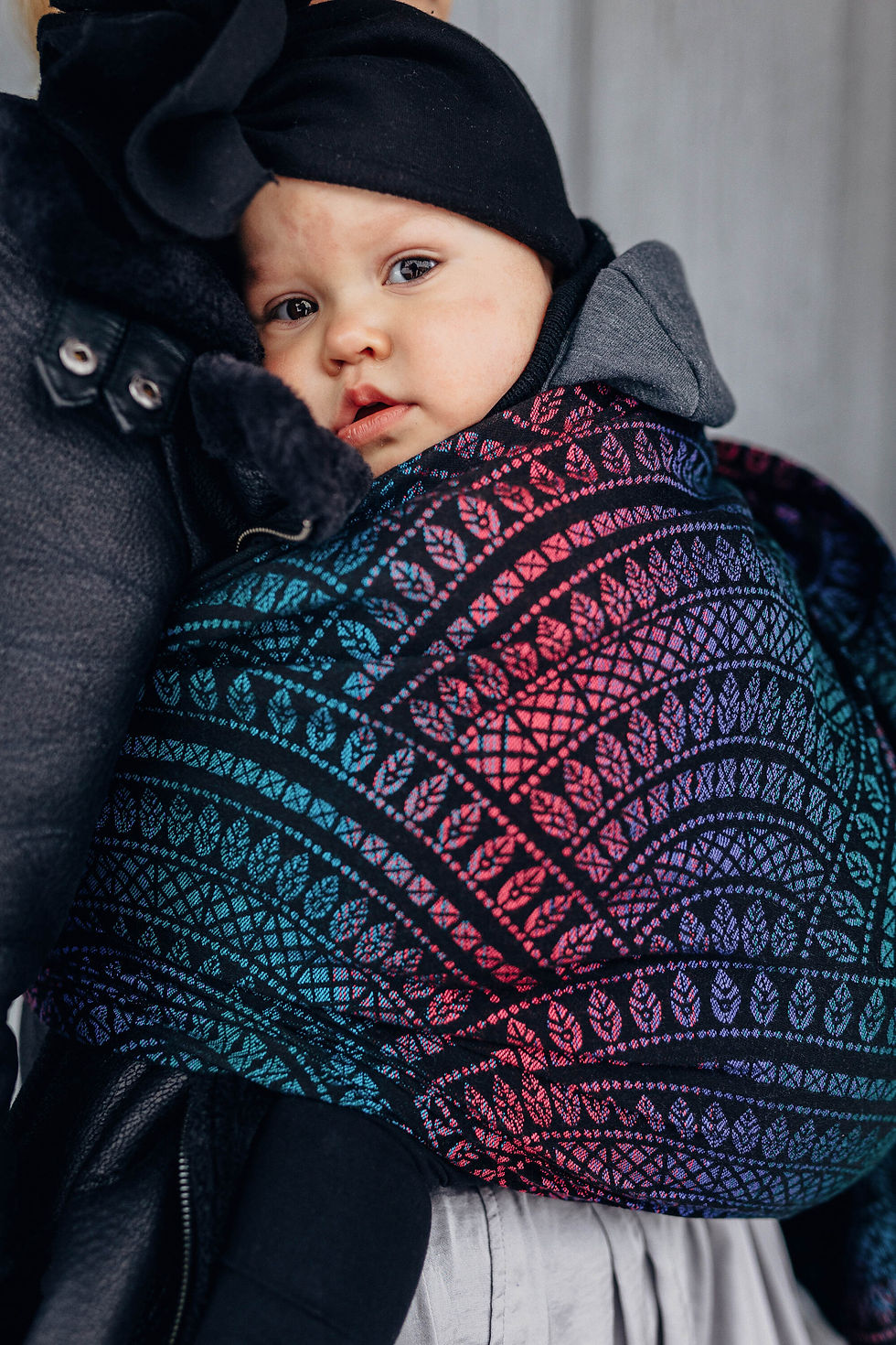 Miniaturbild: RING SLING - PEACOCK'S TAIL - BLACK OPAL
