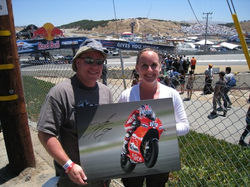 Nicky Hayden's Autograph, Laguna Seca, California