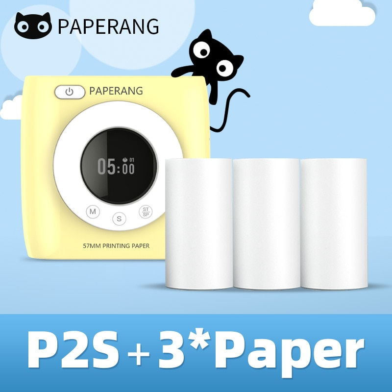 PAPERANG P2S 300dpi BT Pocket Printer Wireless Thermal Printer Portable Photo La