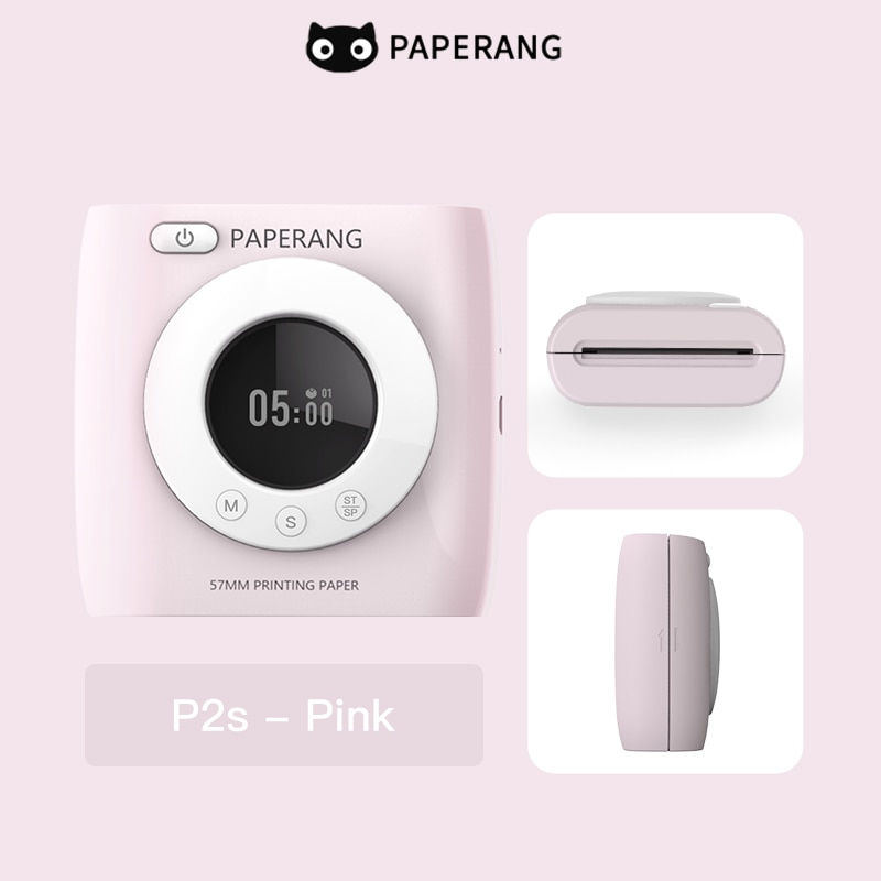 Miniatura: PAPERANG P2S 300dpi BT Pocket Printer Wireless Thermal Printer Portable Photo La