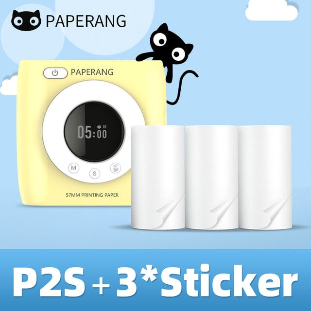 Miniatura: PAPERANG P2S 300dpi BT Pocket Printer Wireless Thermal Printer Portable Photo La