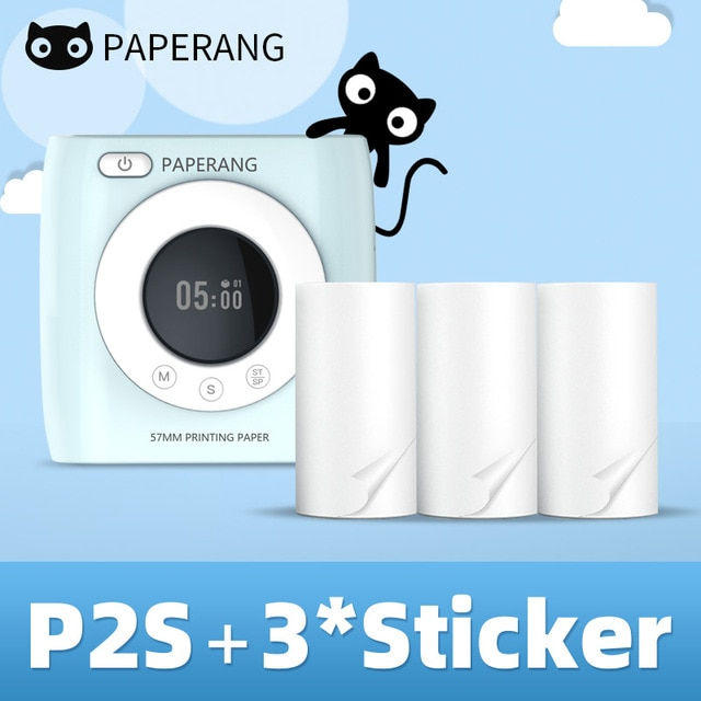 Miniatura: PAPERANG P2S 300dpi BT Pocket Printer Wireless Thermal Printer Portable Photo La