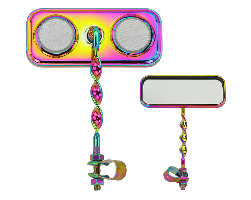 RECTANGLE FLAT TWISTED MIRROR OIL SLIK