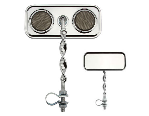 Thumbnail: RECTANGLE FLAT TWISTED MIRROR CHROME