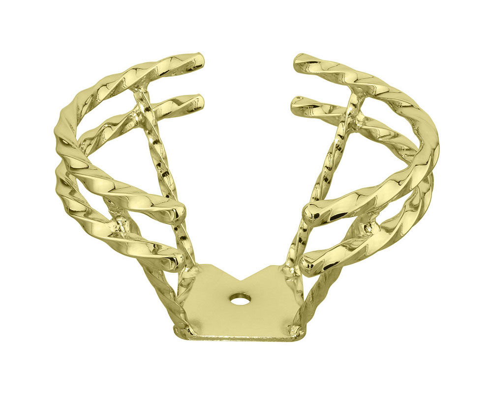 HALF DOUBLE TWISTED STRAIGHT STEERING WHEEL GOLD