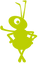 Ameise aus Logo von CSG Baumanagement AG gibt einer zweiten Ameise in grau einen high five
