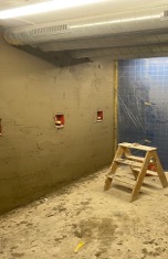 Rennovationsarbeiten in Dusche