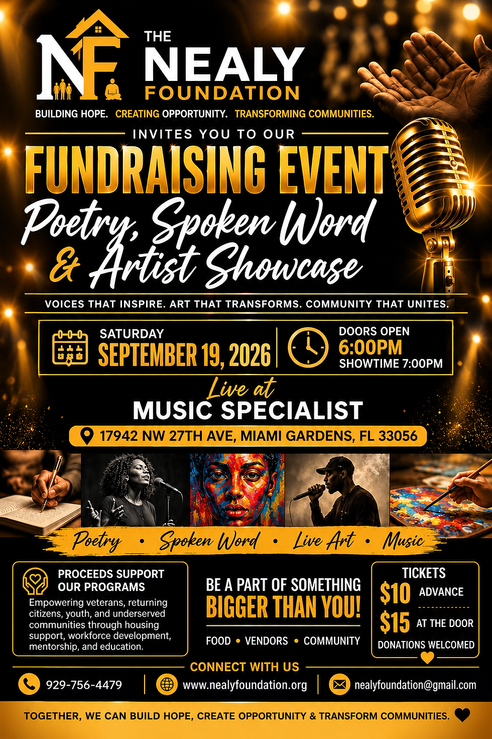 Poetry & Spoken word Showcase Fundraiser Event