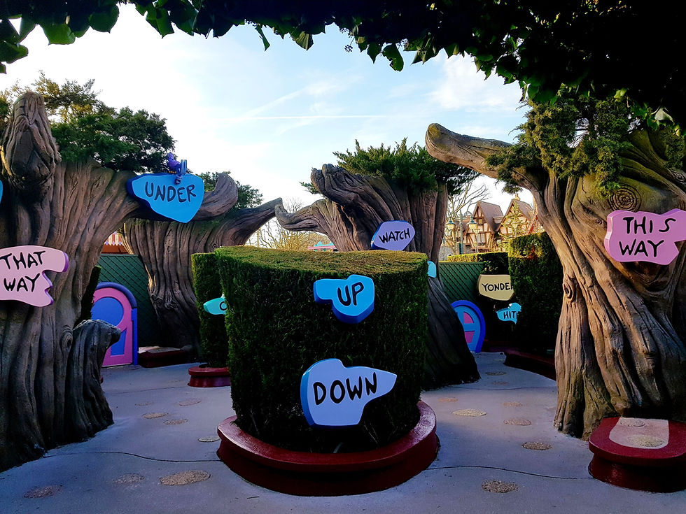 Alice's Curious Labyrinth. A Beginner's Guide To Disneyland Paris 2022. By The Organised Explorers