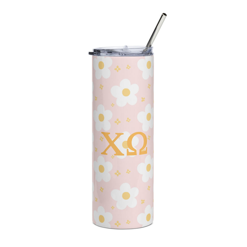 Thumbnail: Petals and Patterns Collection 20 oz. Stainless steel tumbler