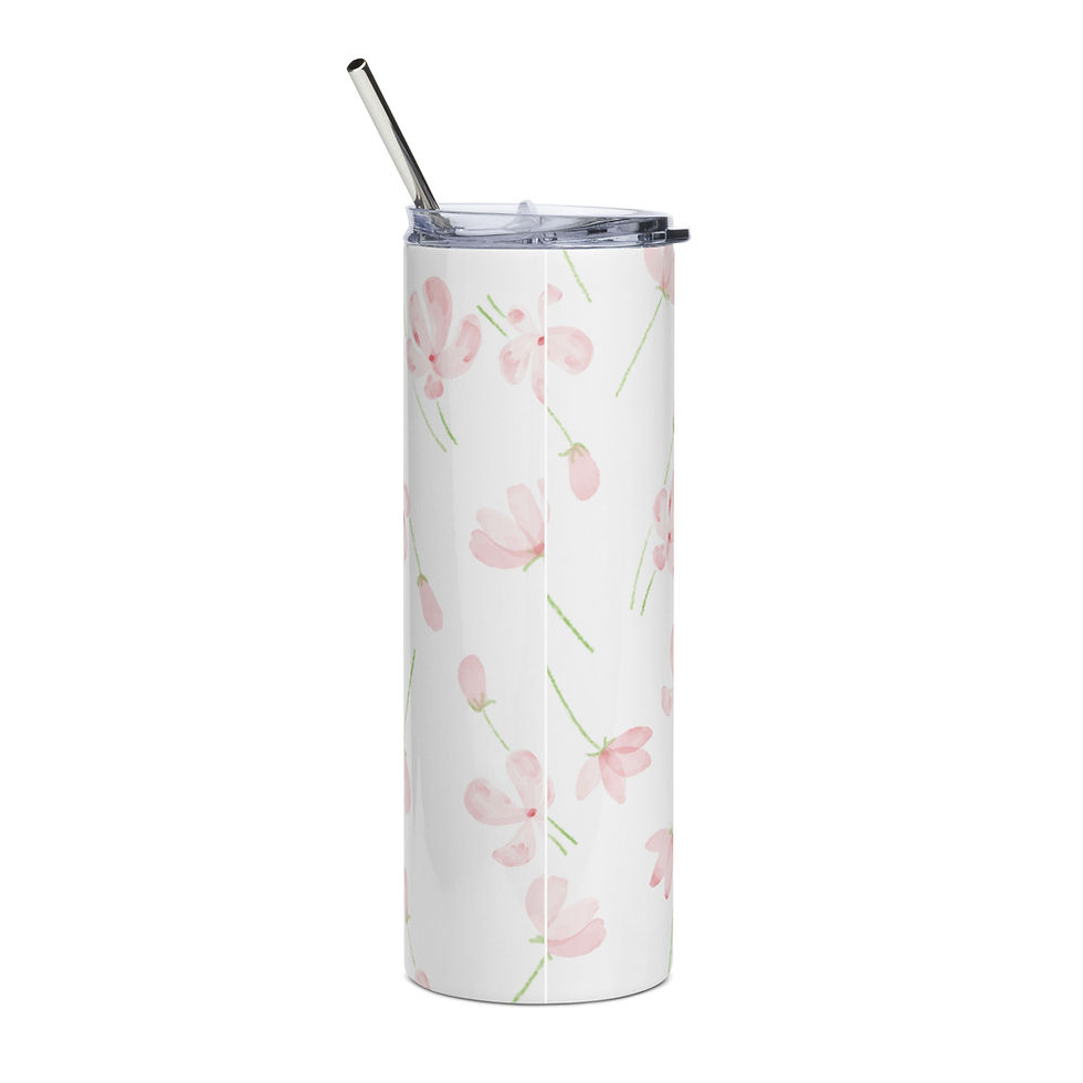 Thumbnail: Petals and Patterns Collection 20 oz. Stainless steel tumbler