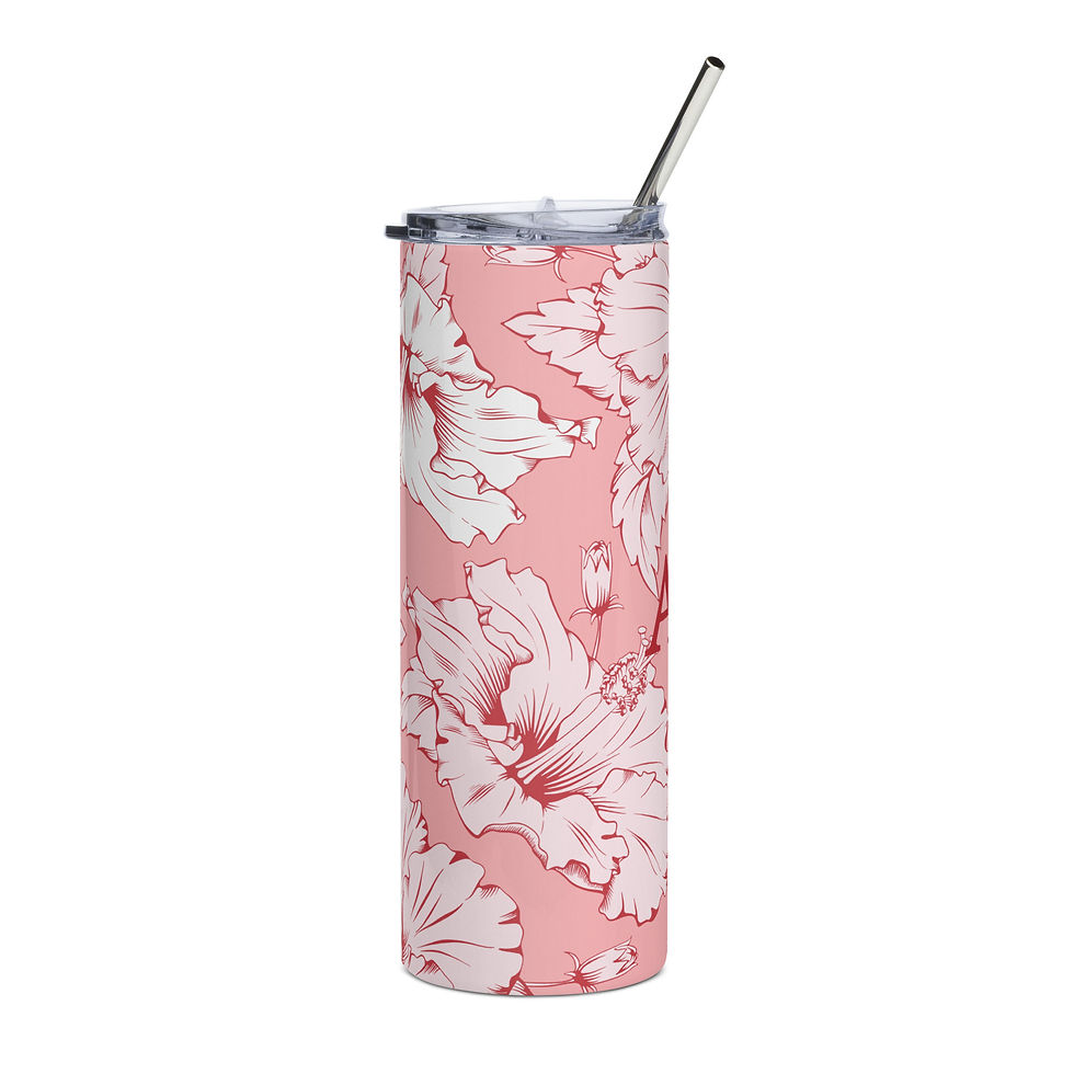 Thumbnail: Petals and Patterns Collection 20 oz. Stainless steel tumbler