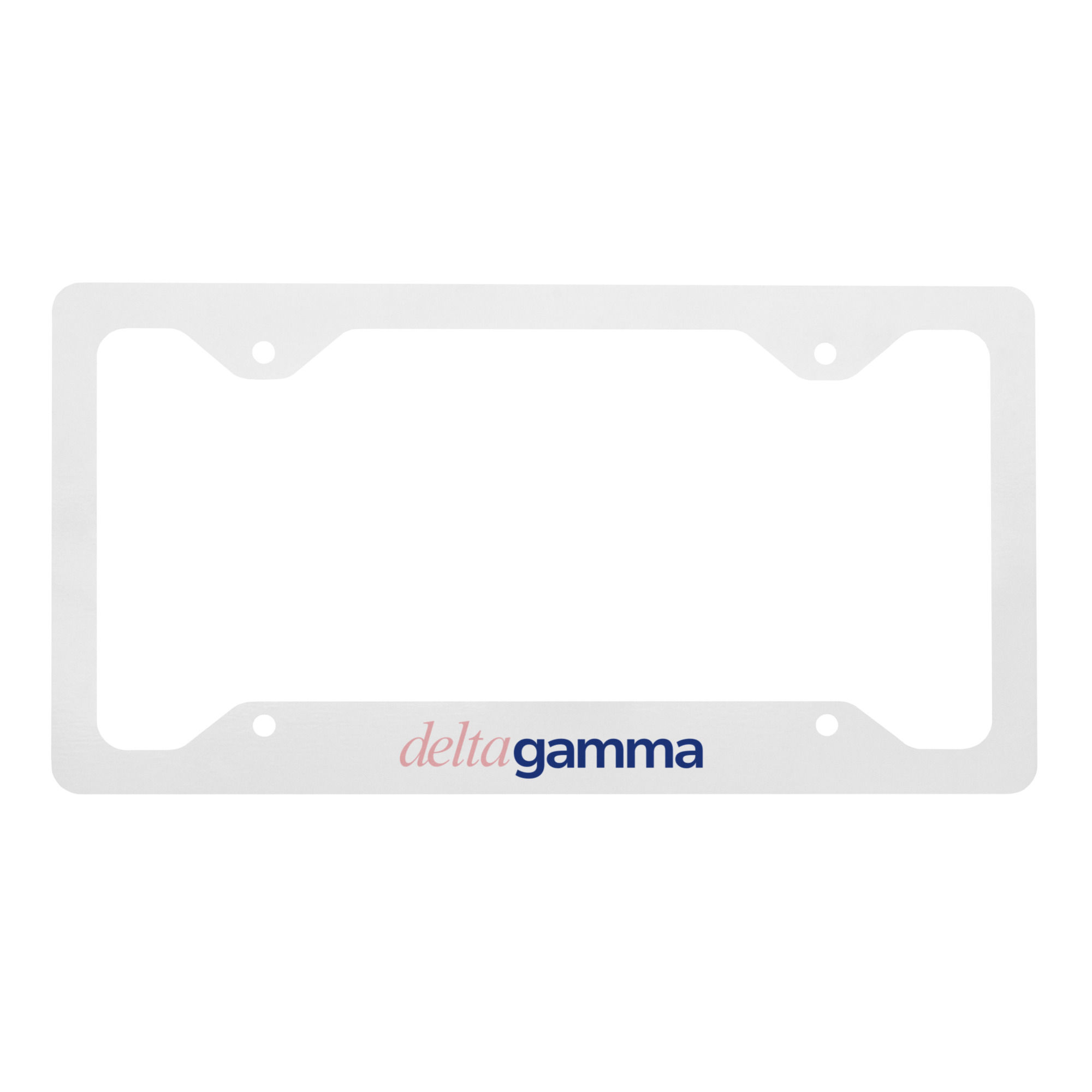 Metal license plate frame