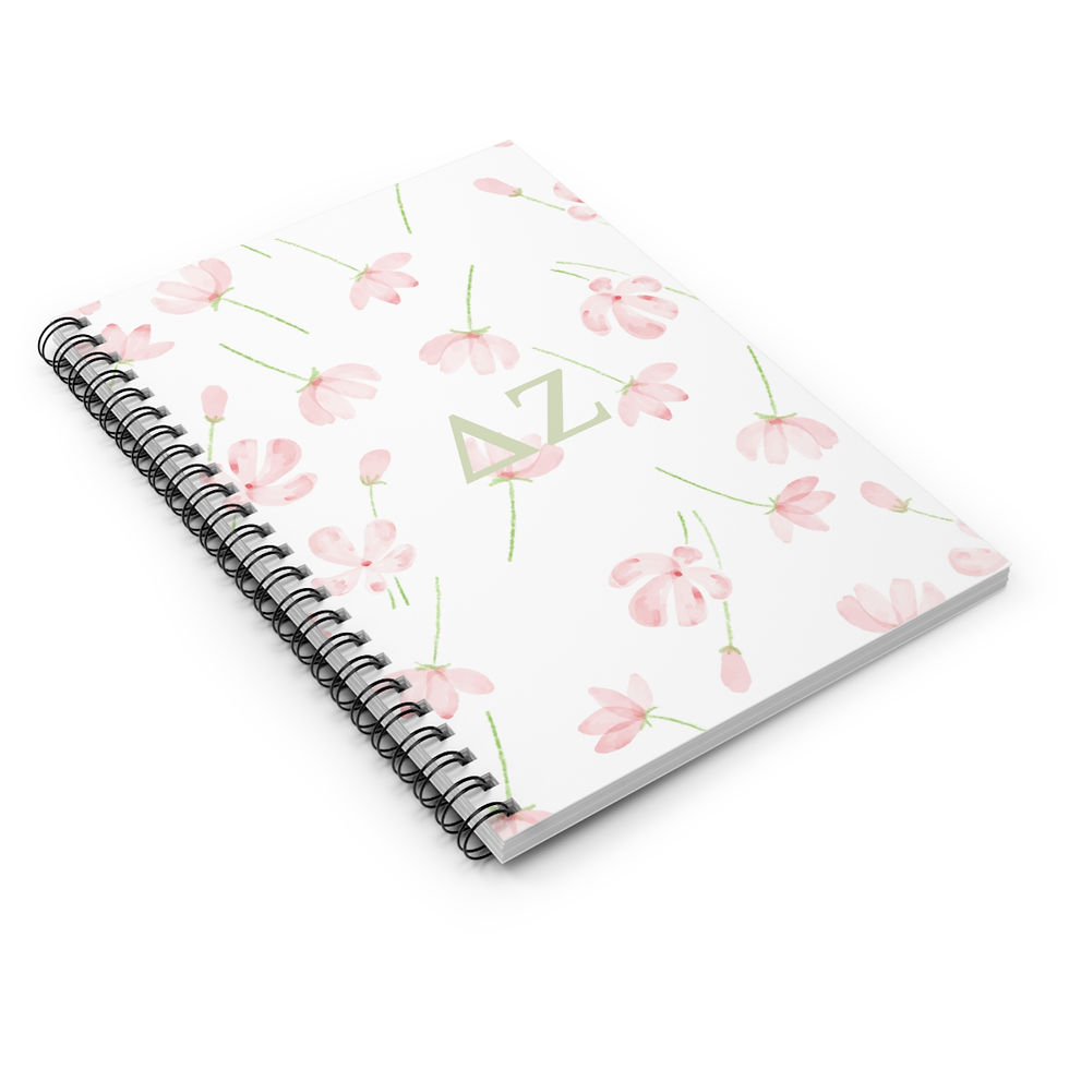 Thumbnail: Petals and Patterns Collection Spiral Notebook - Ruled Line