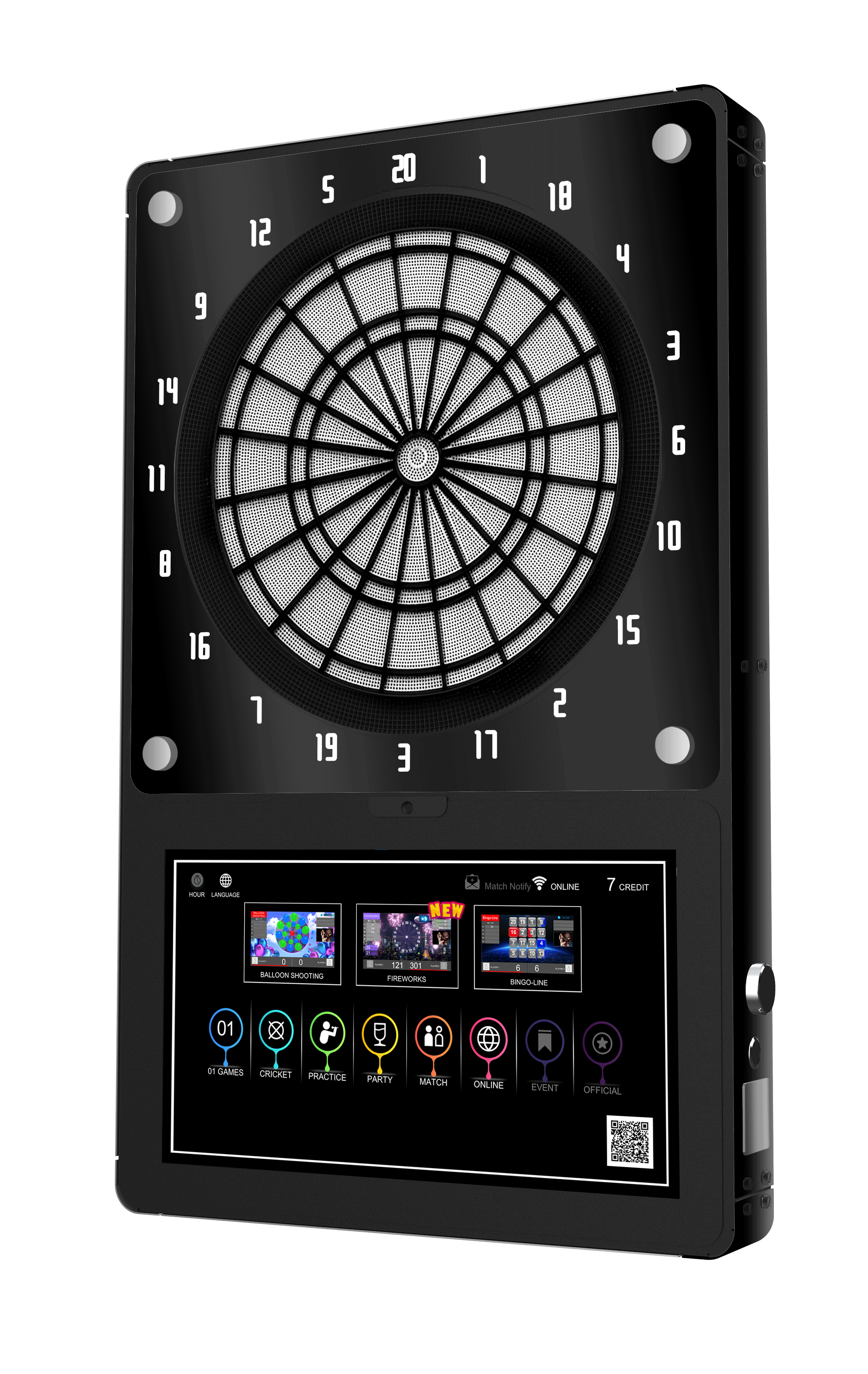 Custom EDARTS Arcade Mini Compact Luxury Dart Machine