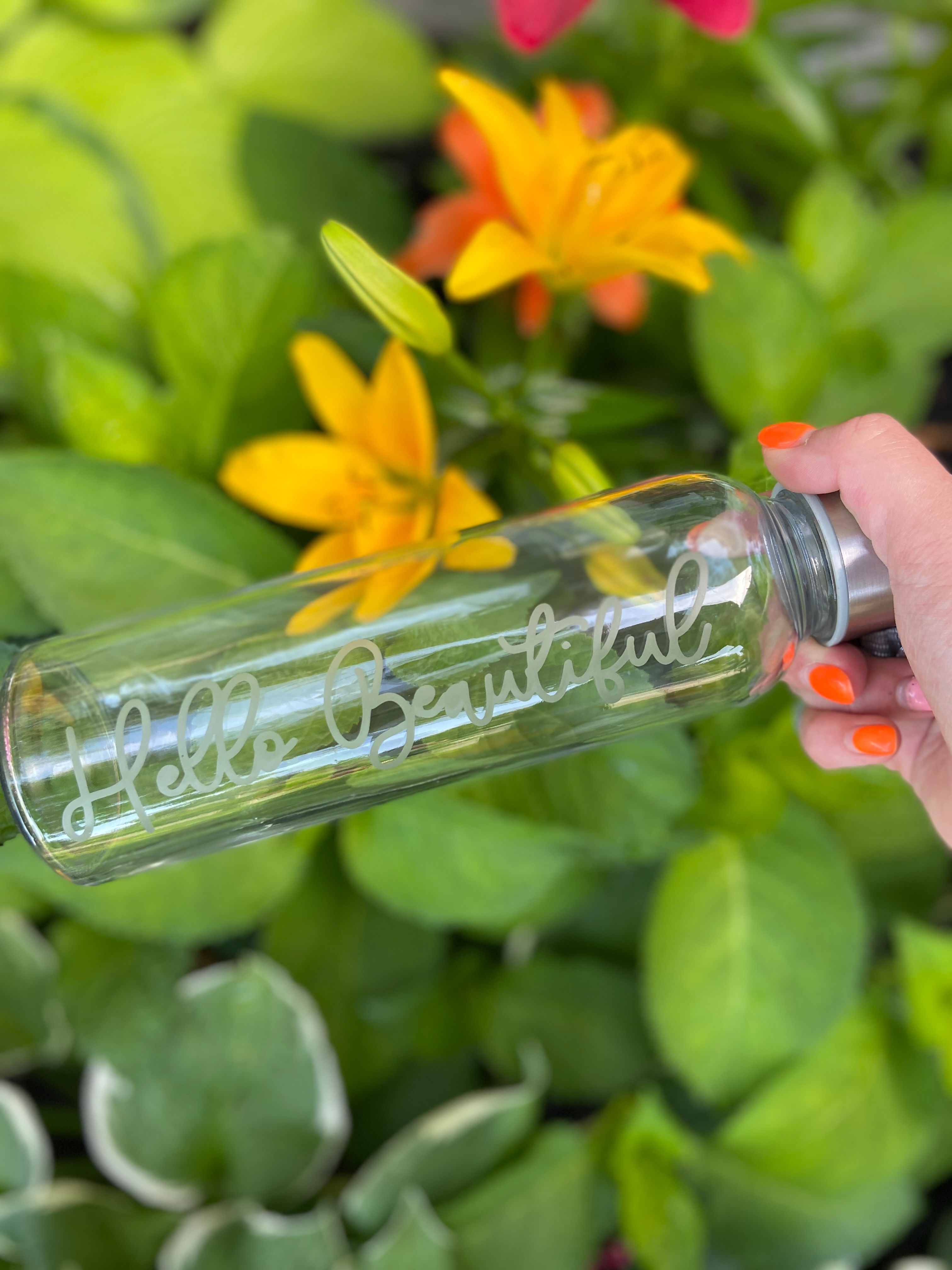 "Hello Beautiful" Water Bottle