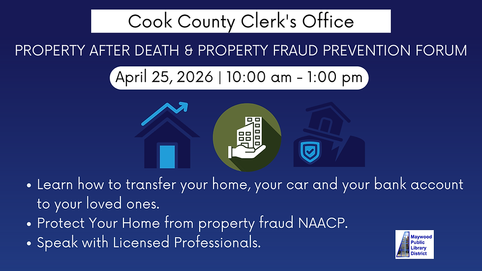 Cook County Clerk's Office Presents Property After Death