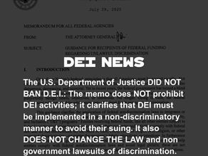 The D.O.J. did not Ban D.e.i.