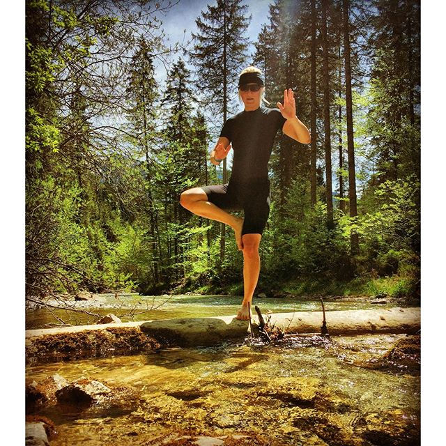 BALANCE, NATURE, SUN ..and a cool fresh creek in the mountains..