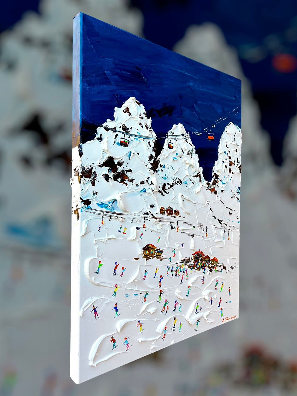 Thumbnail: Amazing  Dolomites; Original painting