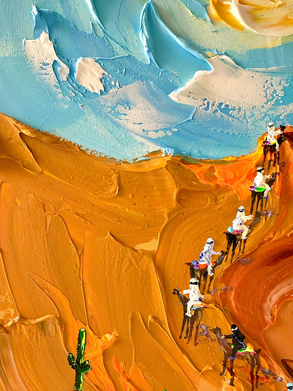 Thumbnail:  Caravan under the blazing sun