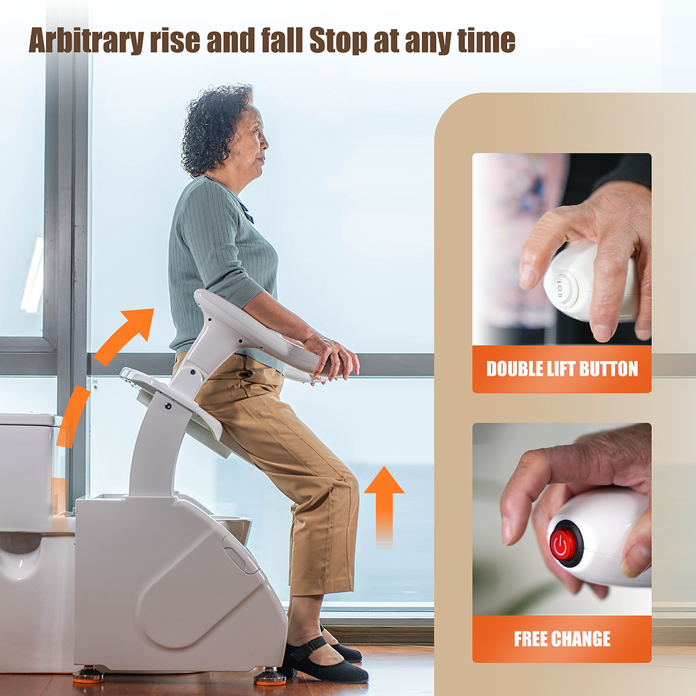 Thumbnail: ELECTRIC TOILET COMMODE LIFT SEAT AND BIDET - SEREN Commode SCI400