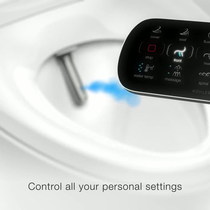 Thumbnail: INTEGRATED TOILET & BIDET - KOHLER VEIL Wall Faced