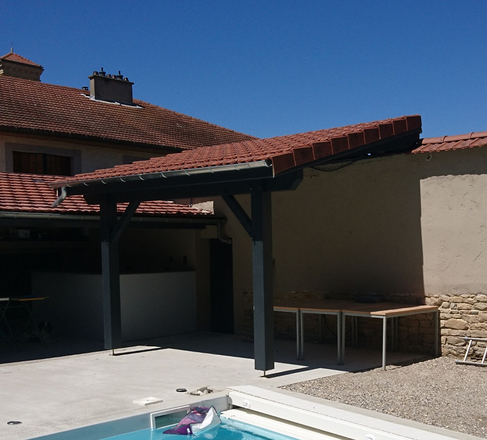 Création d'un auvent_QG Créa Bois